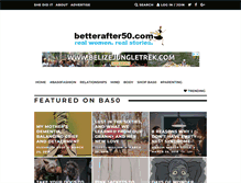 Tablet Screenshot of betterafter50.com